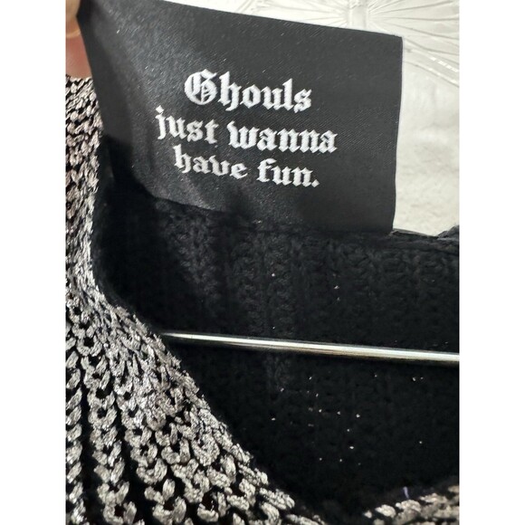 Killstar Hot As Heim Sweater Goth Core Edgy Medium Grudge Punk - Picture 10 of 14